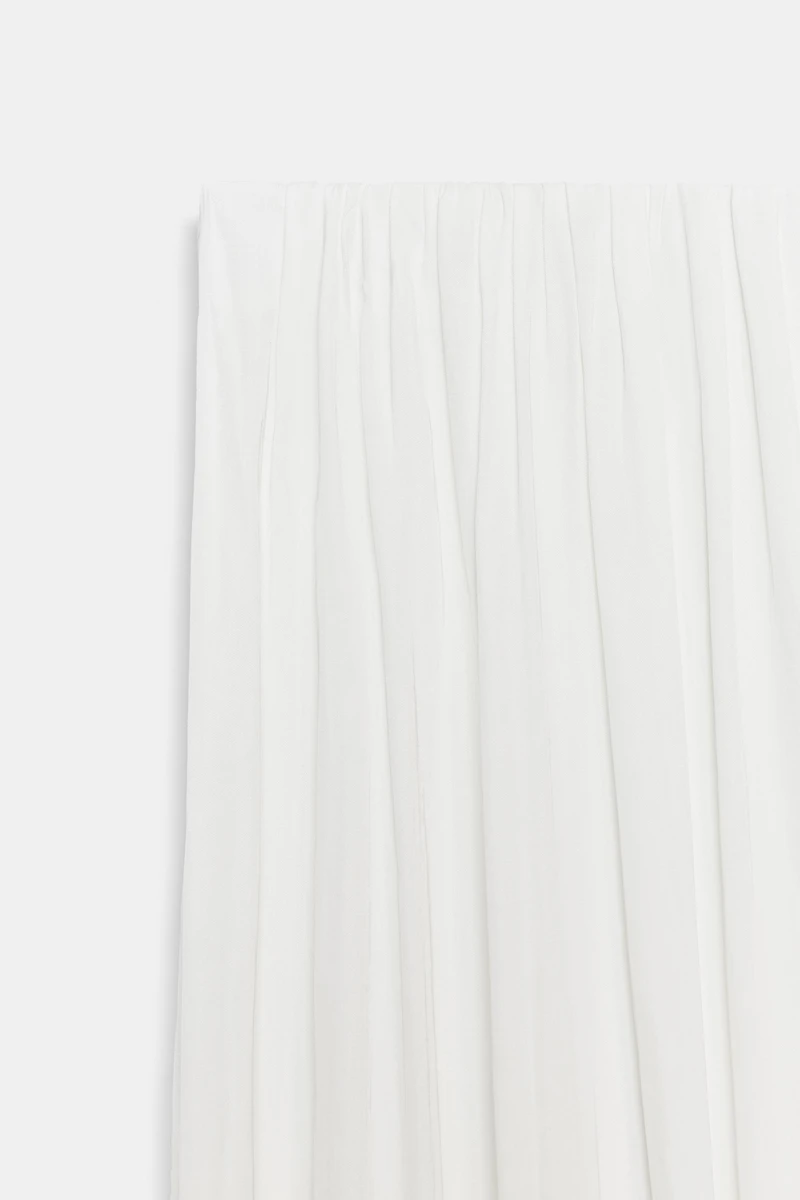 PLEATED SATIN PANTS