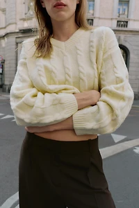 SOFT CABLE KNIT JUMPER