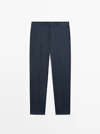 Pantalon de costume en laine froide
