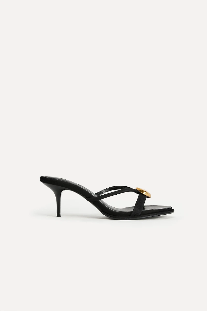 METALLIC LEATHER DETAIL SANDAL 50TH ANNIVERSARY