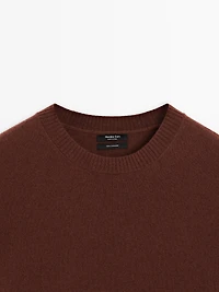 Pull col rond 100 % cachemire