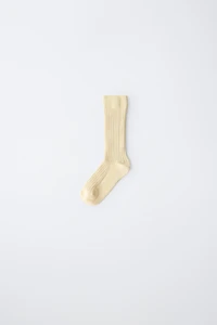 CHAUSSETTES MONTANTES CANNELÉES