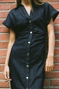 Z1975 DENIM MIDI DRESS