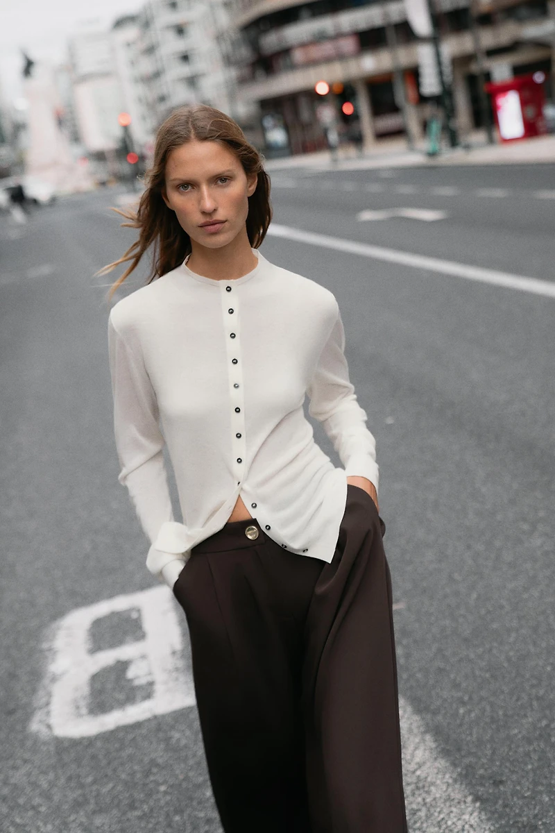 EXTRAFINE KNIT CARDIGAN
