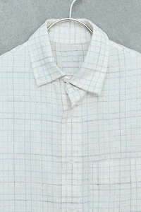 STORIESZ - PLAID SHIRT WITH COTTON AND LINEN