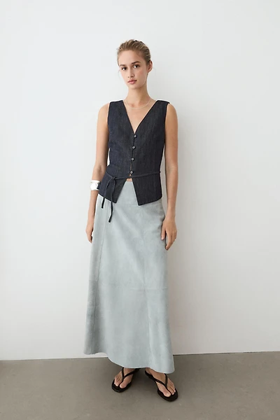 Total look denim vest