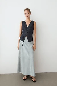 Total look denim vest