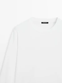 T-shirt à manches longues 100 % coton interlock