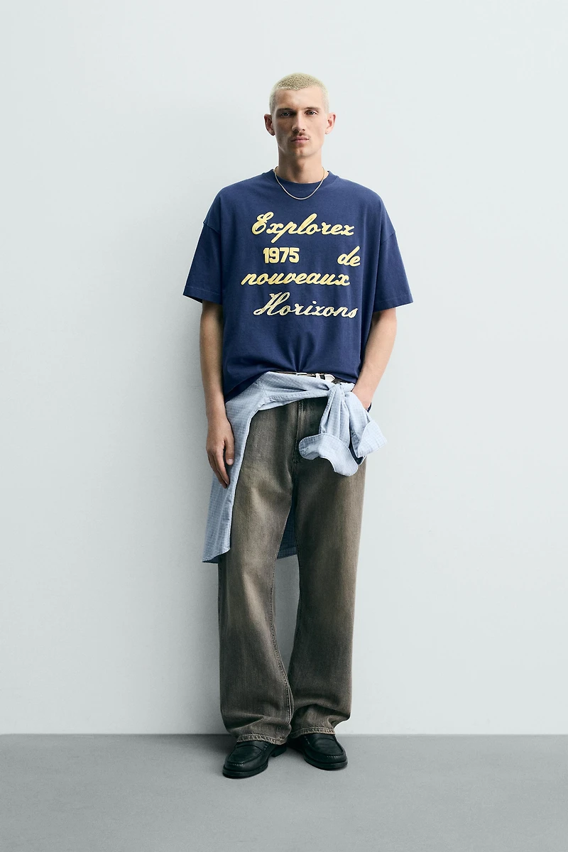 EMBROIDERED PRINT T-SHIRT