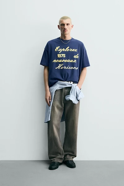 EMBROIDERED PRINT T-SHIRT