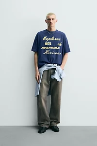 EMBROIDERED PRINT T-SHIRT