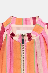 STRIPED BOMBER JACKET