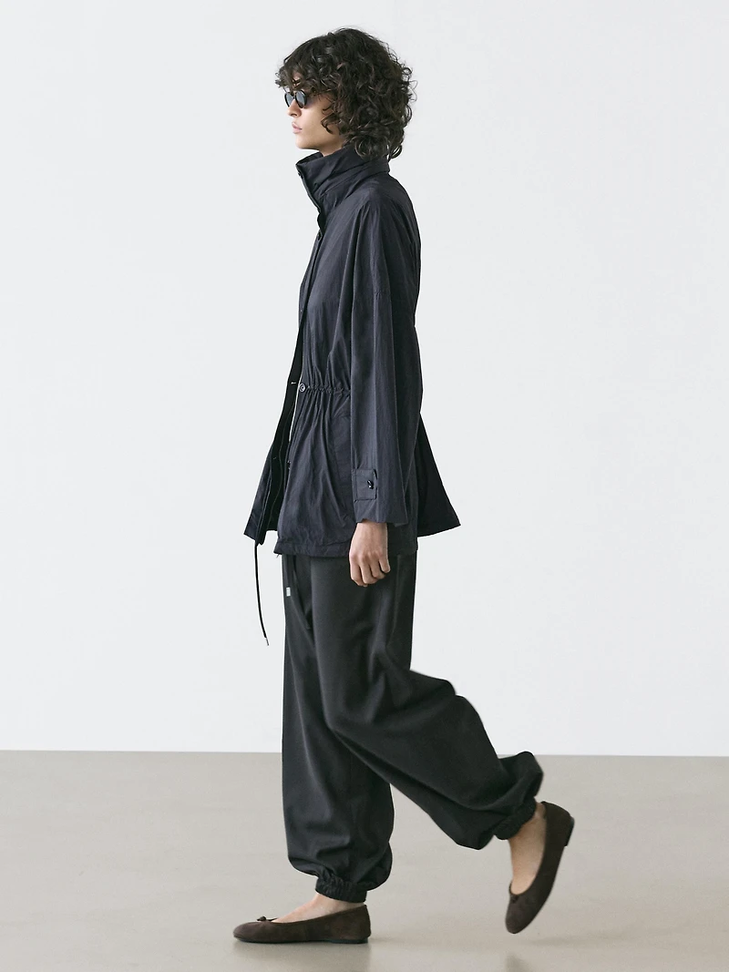 Technical fabric parka
