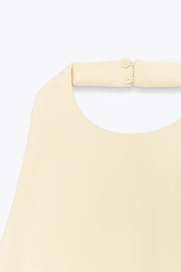 DRAPED HALTER DRESS