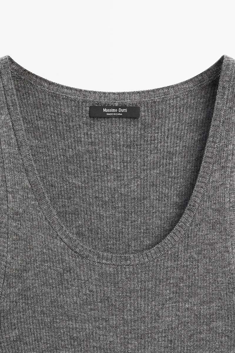 Ribbed knit top