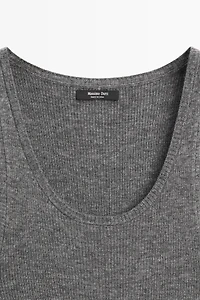 Ribbed knit top