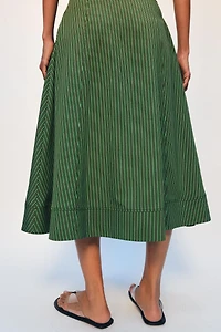 ZW COLLECTION STRIPED MIDI SKIRT