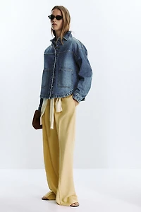 WIDE LEG SEAM PANTS