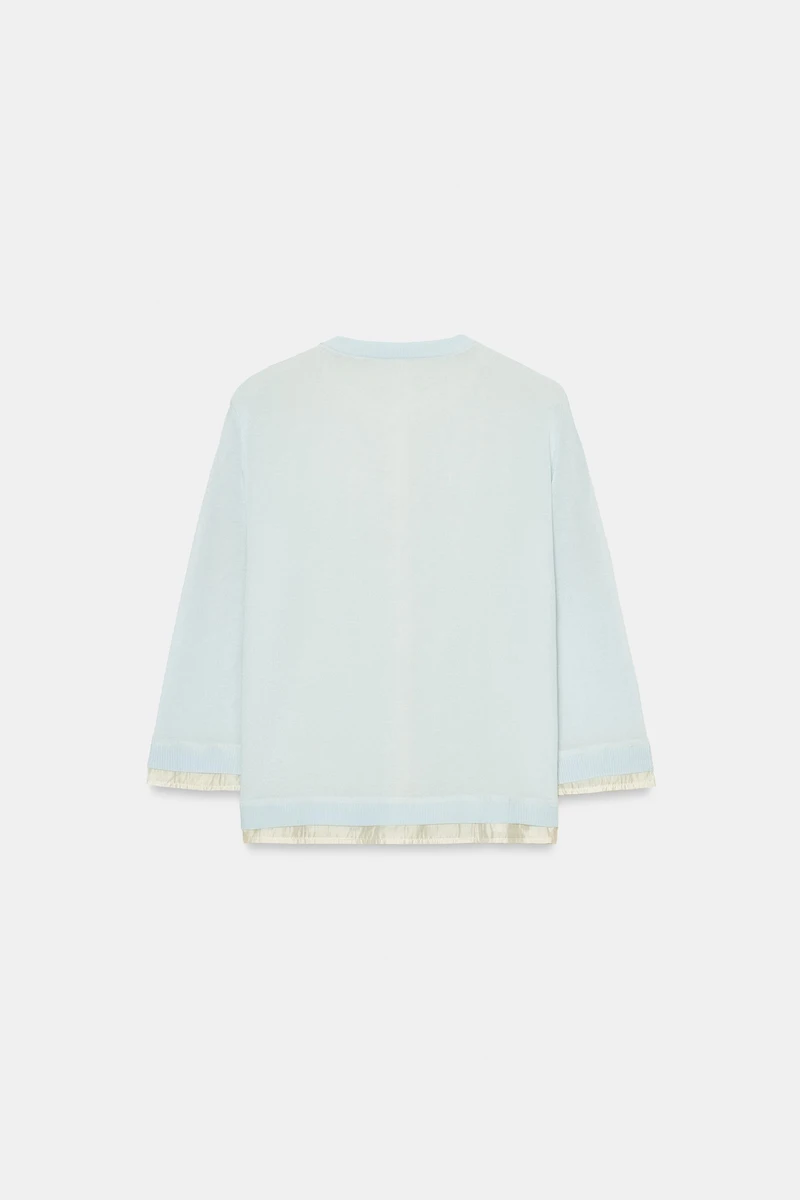 COMBINATION KNIT JACKET