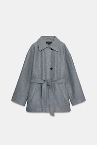 SOFT DOUBLE-POSITION COLLAR COAT