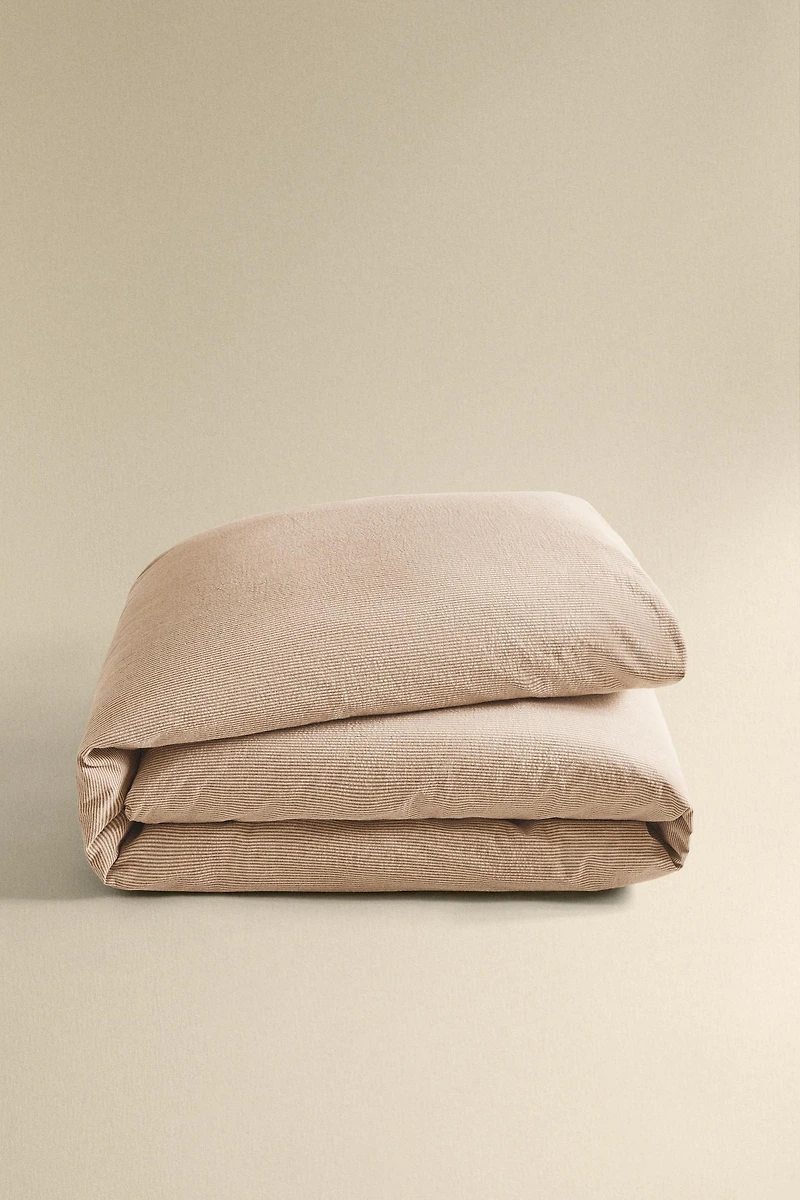STRIPED SEERSUCKER DUVET COVER