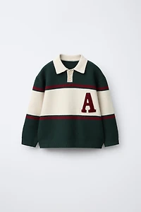 POLO EN MAILLE VARSITY