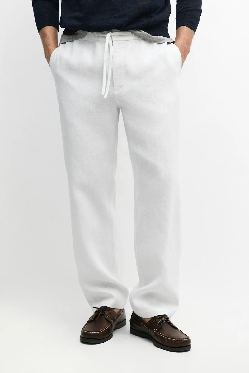 Pantalon de jogging en lin