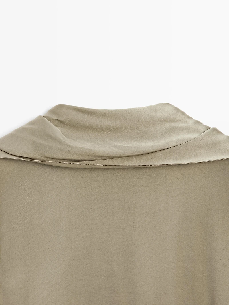 Flowing dress with cape detail - STUDIO