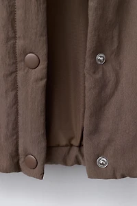 CROCHET COLLAR PADDED JACKET