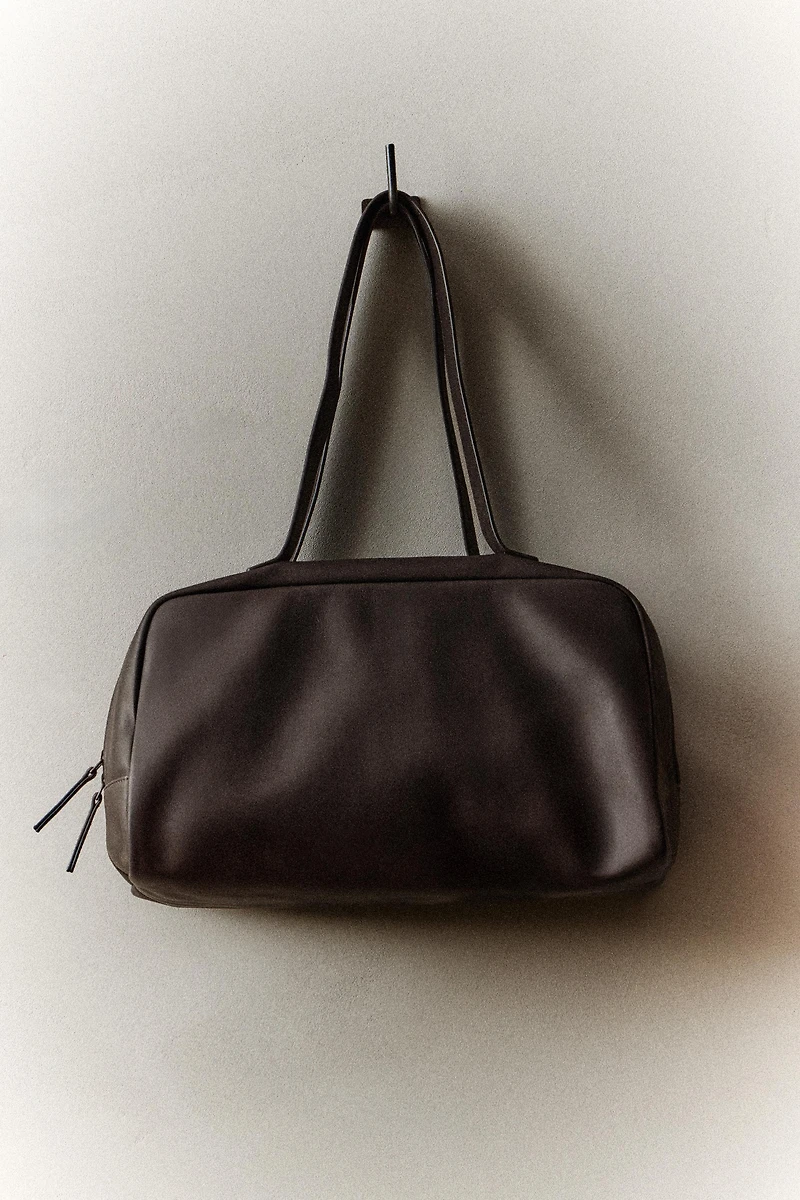 LEATHER MINI BOWLING BAG