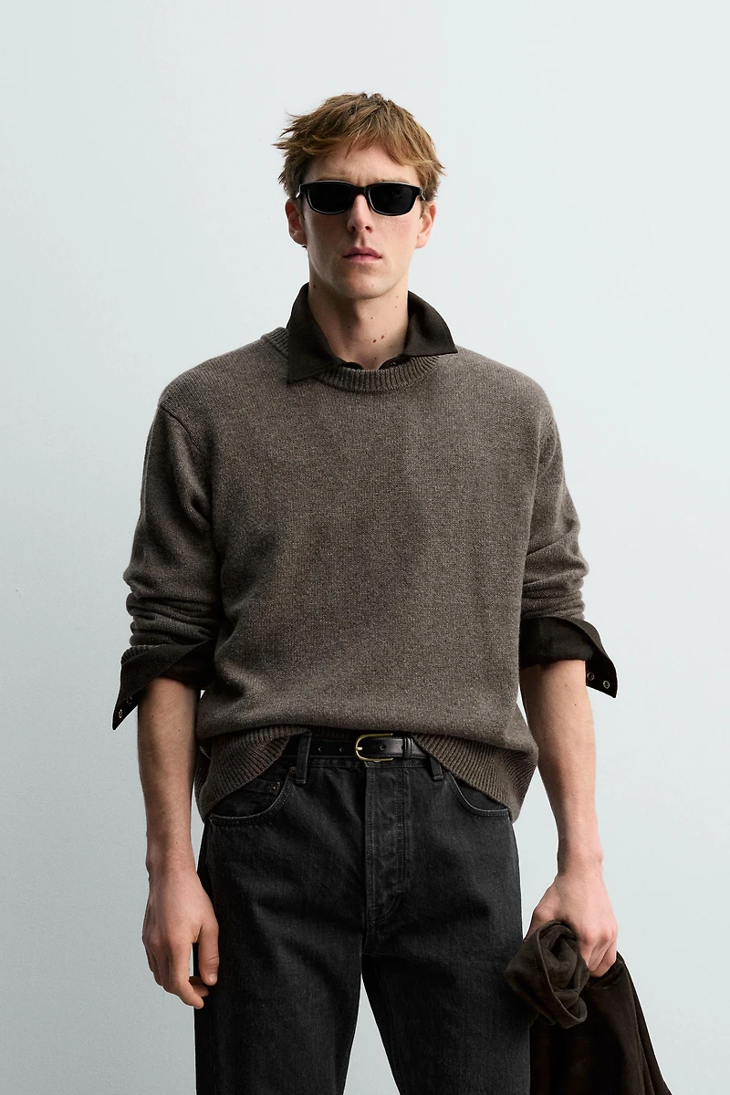 WOOL - CASHMERE JUMPER AARON LEVINE X ZARA