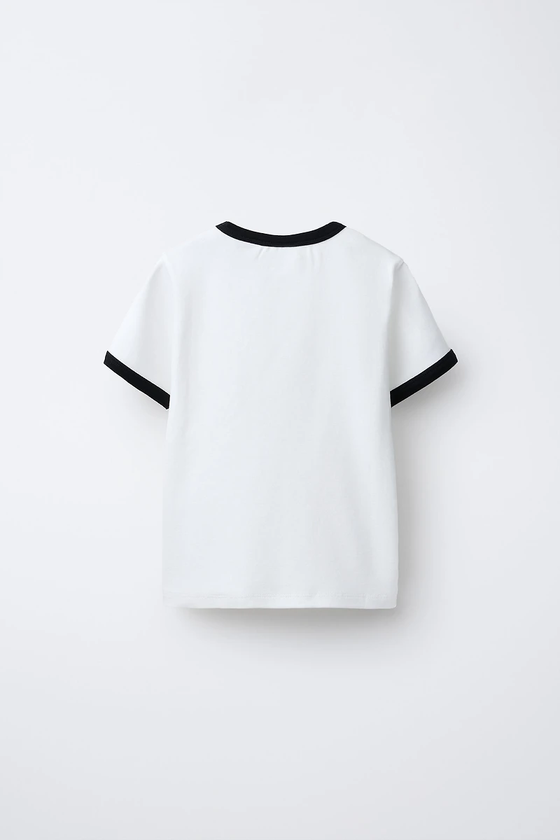 CONTRAST MICKEY AND MINNIE MOUSE © DISNEY T-SHIRT