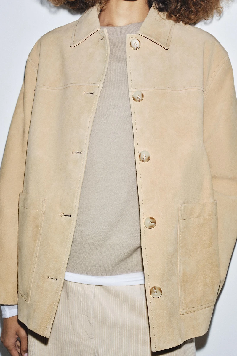 VESTE EN CUIR DAIM ZW COLLECTION LIMITED EDITION