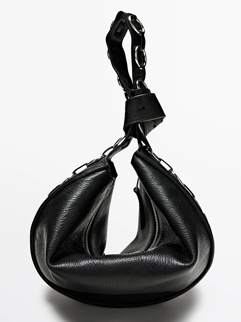 Sac à œillets en cuir nappa