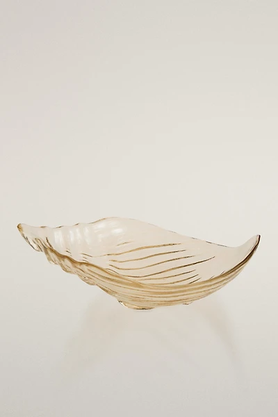 SHELL GLASS SERVING DISH