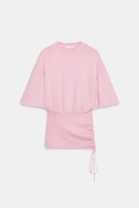 SLUB BELTED TOP