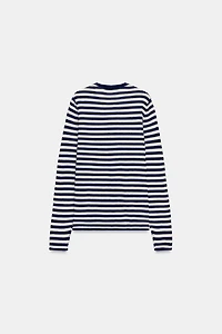 STRIPED KNIT CARDIGAN