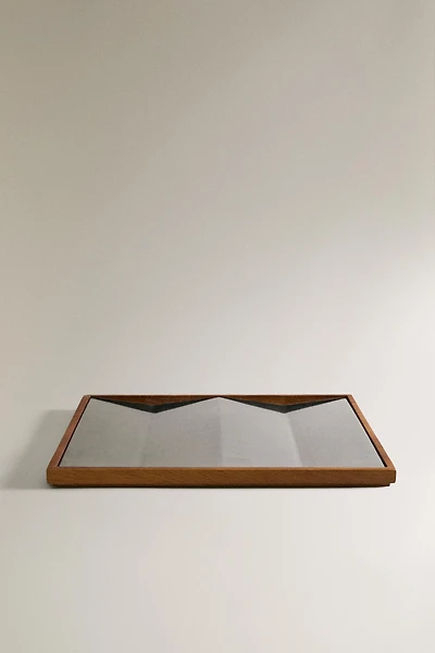 OAK WOOD STEEL DUMBBELL STAND