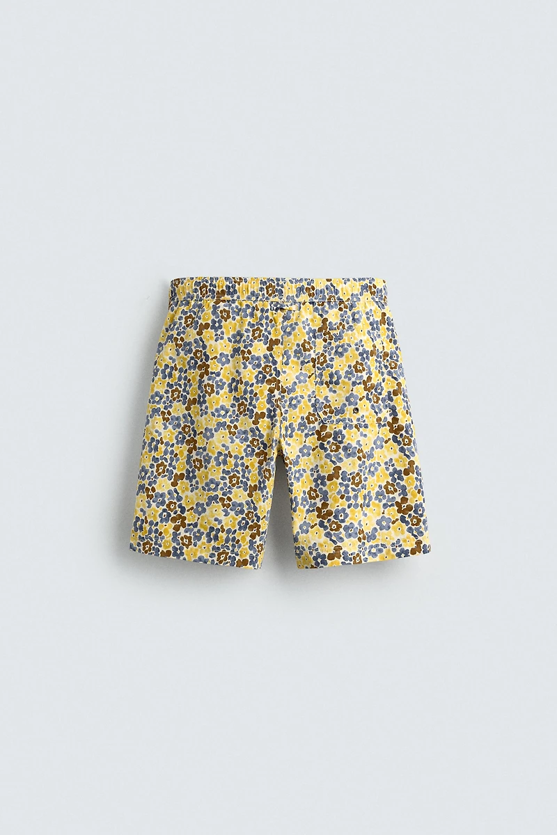 MAILLOT DE BAIN LONG À IMPRIMÉ FLEURI