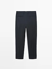 Pantalon de costume en laine froide