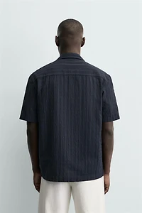 REGULAR FIT TEXTURED SHIRT