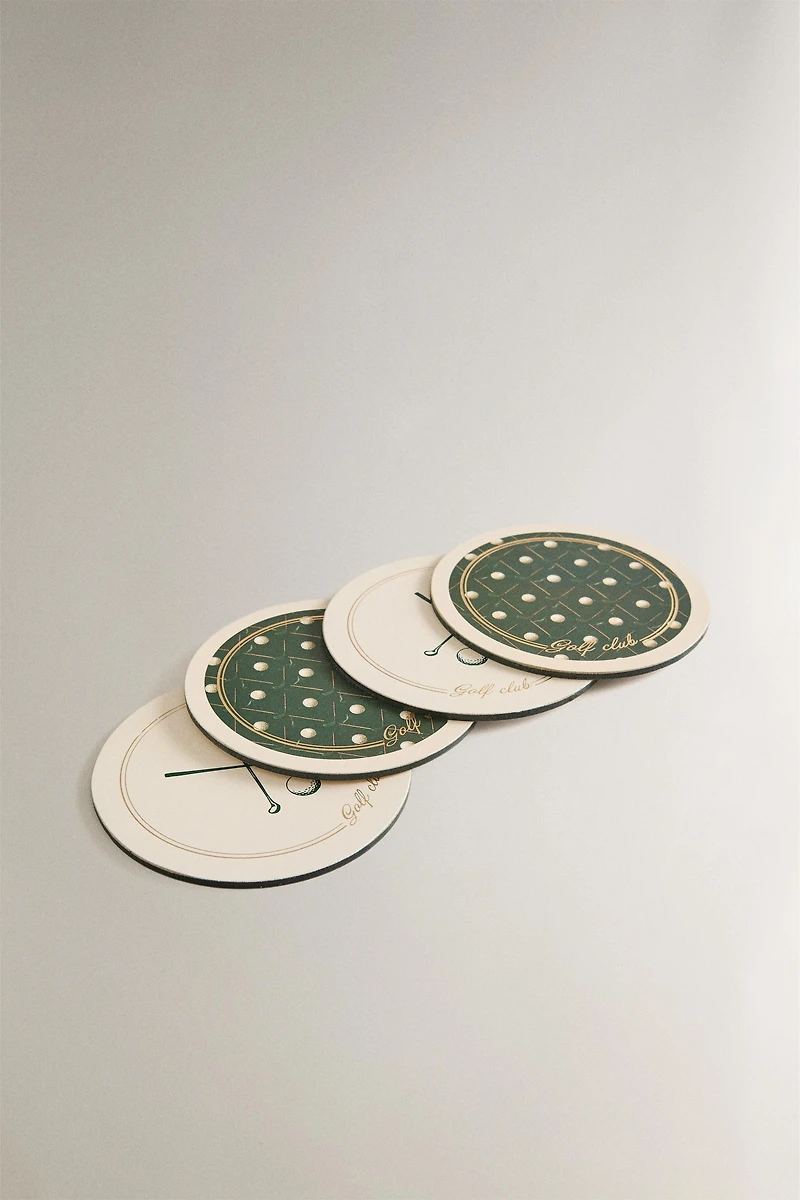 PACK OF GOLF CORK COASTERS (PACK OF 4)