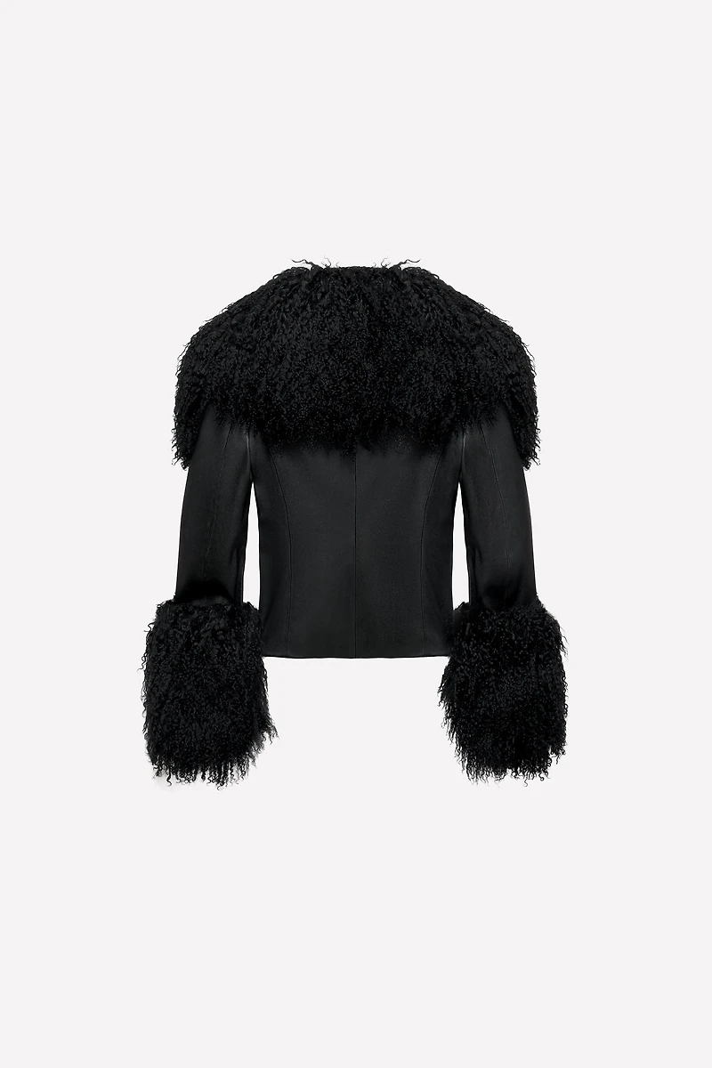 FITTED LEATHER JACKET LUDOVIC DE SAINT SERNIN x ZARA