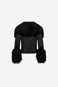 FITTED LEATHER JACKET LUDOVIC DE SAINT SERNIN x ZARA