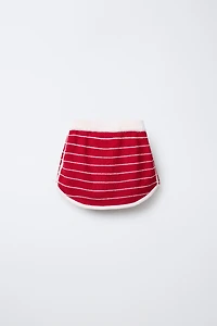 STRIPED TOWEL EFFECT SKIRT