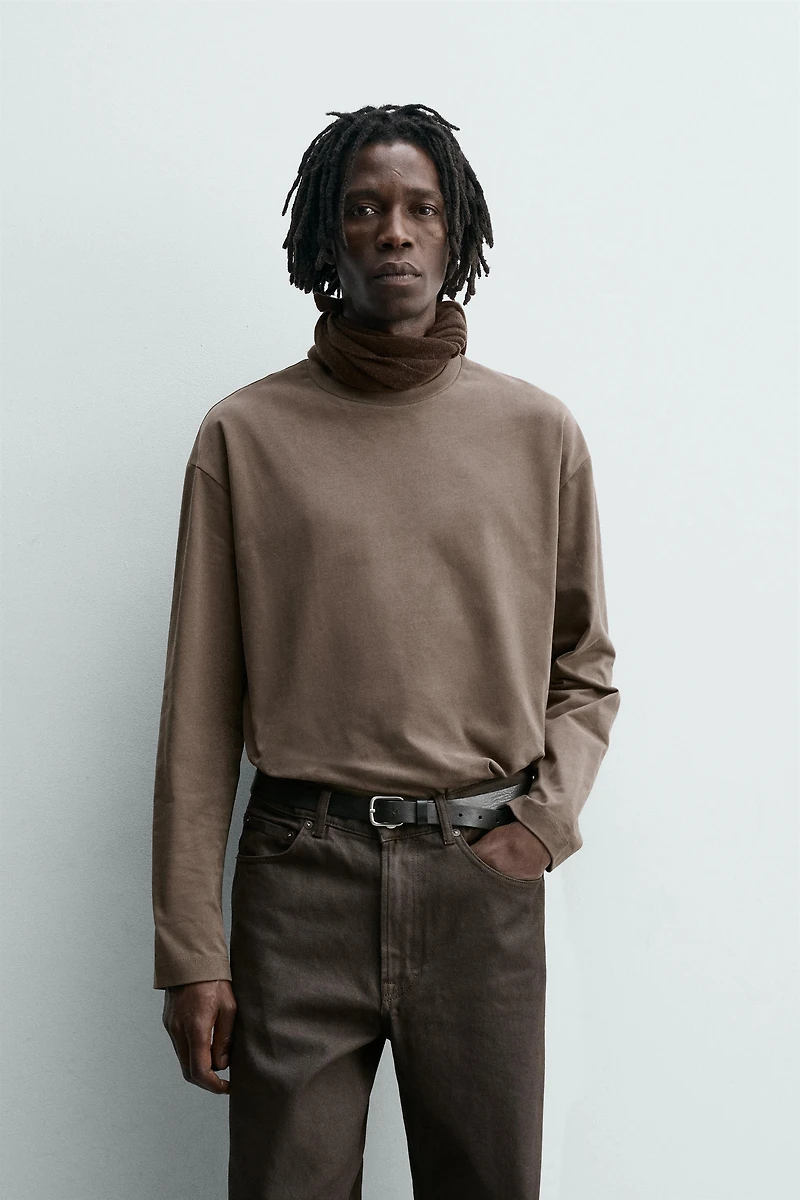 WASHED LONG SLEEVE T-SHIRT