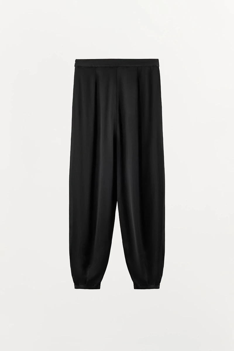 FLOWY SATIN PANTS