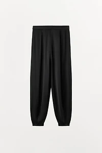 FLOWY SATIN PANTS