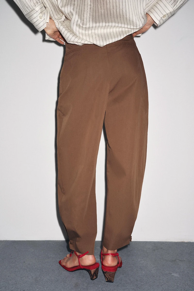 ZW COLLECTION PLEATED PANTS WITH LOOPS