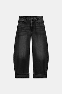 ZW COLLECTION MID-RISE CUFFED BALLOON JEANS